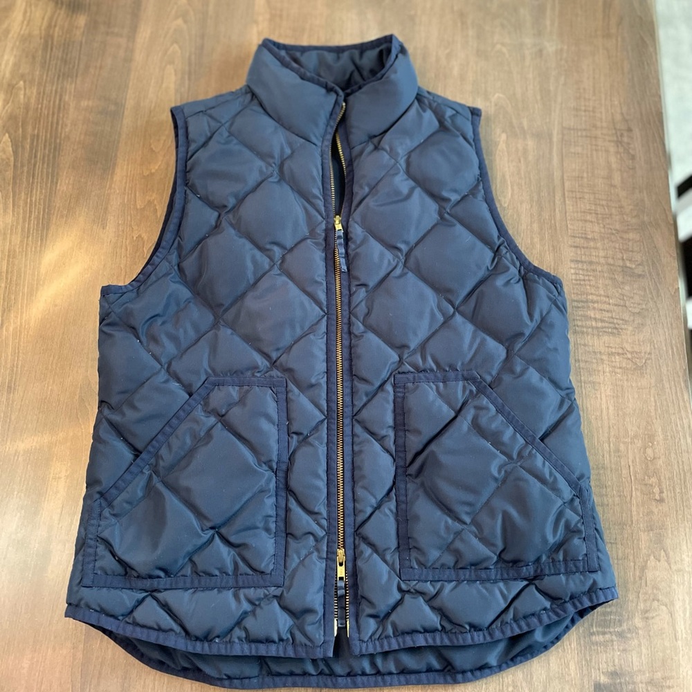 J. crew navy vest- like new